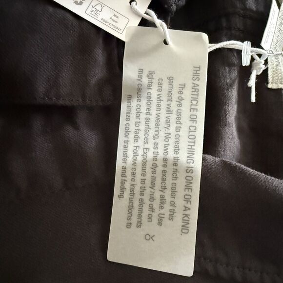 Outerknown S.E.A.  Suit Button Front Jumpsuit Small Storm Black Womens - Picture 6 of 11